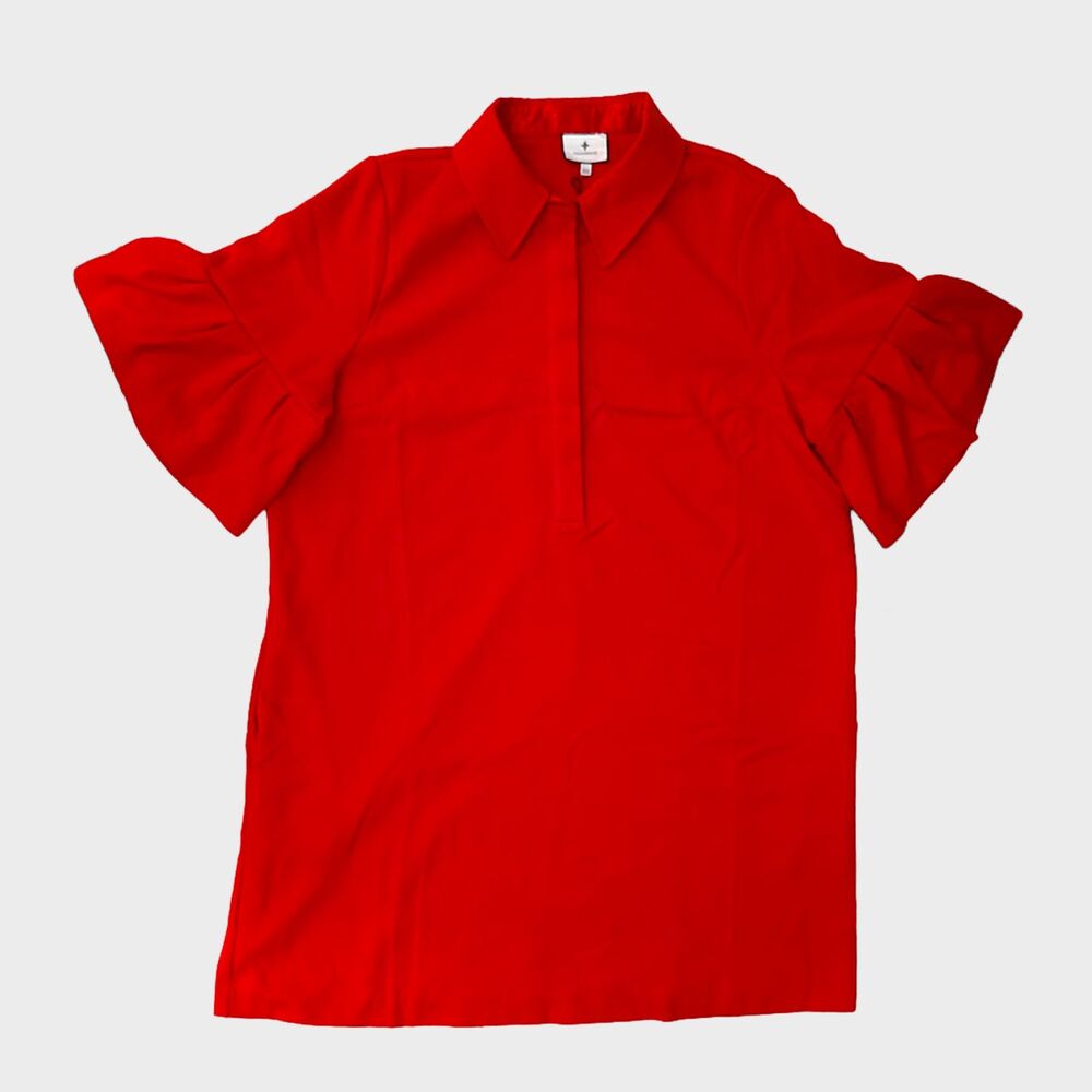 Tuckernuck Red Crepe Massey Dress Womens XXXL Mini Classic Classy Minimalist NWT